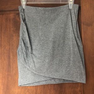 Grey mini skirt